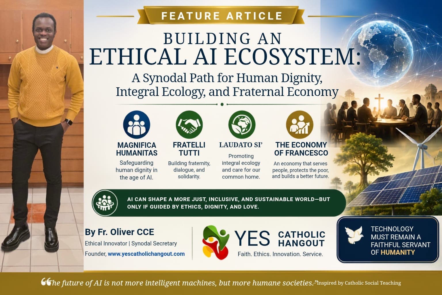 Building an Ethical AI Ecosystem: A Synodal Path for Human Dignity, Integral Ecology, and Fraternal Economy