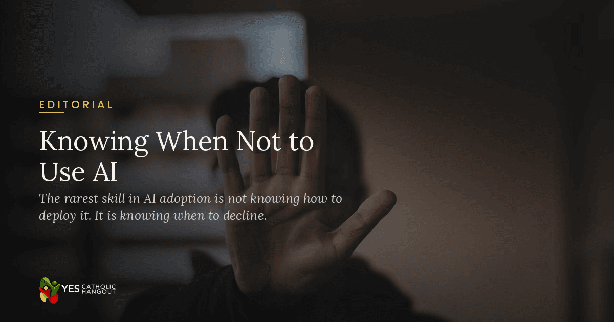 Knowing When Not to Use AI
